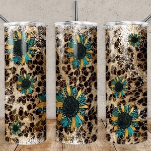 Cheetah print 20oz tumbler